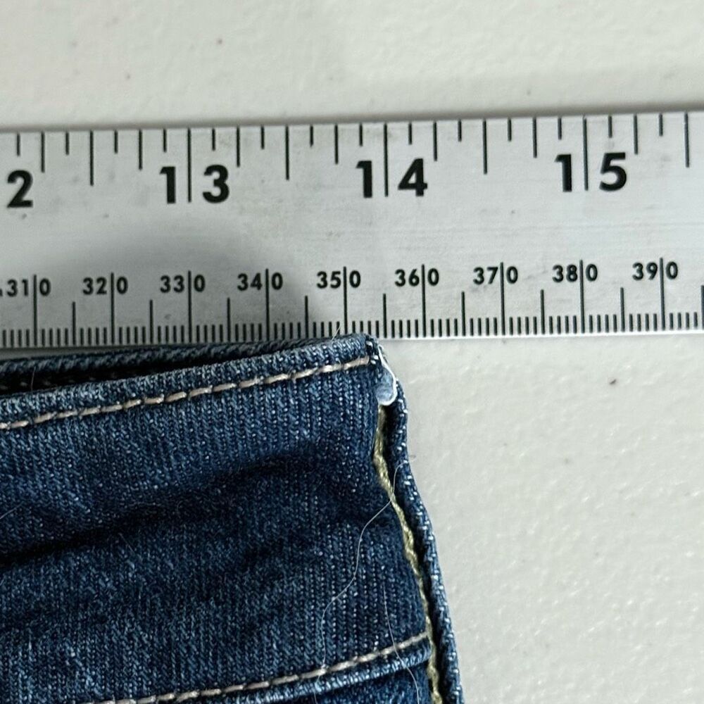 American Eagle Embellished Denim Shorts Womens 4 Blue Stretch Festival‎ Boho - Picture 7 of 10